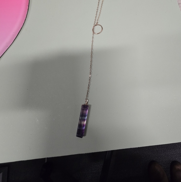 Fluorite lariat necklace - Picture 12 of 16